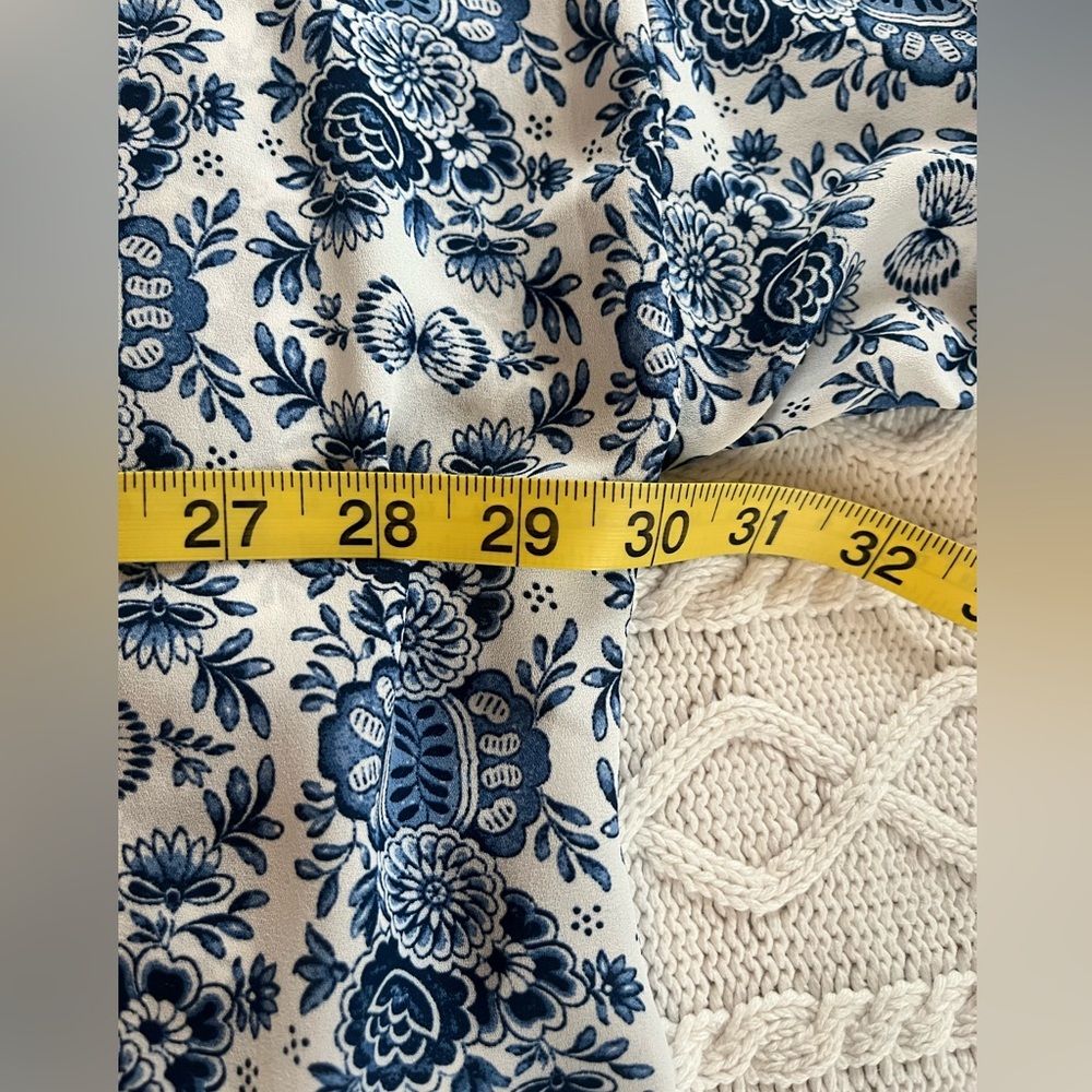 New! Max Studio Designer Blue & White Printed Kimono Cardigan size 2X - Picture 15 of 16